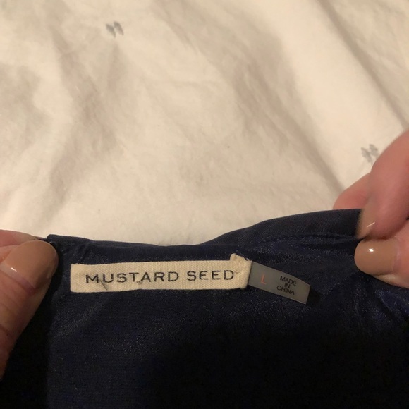 Navy A Line Mini Dress - Picture 3 of 3